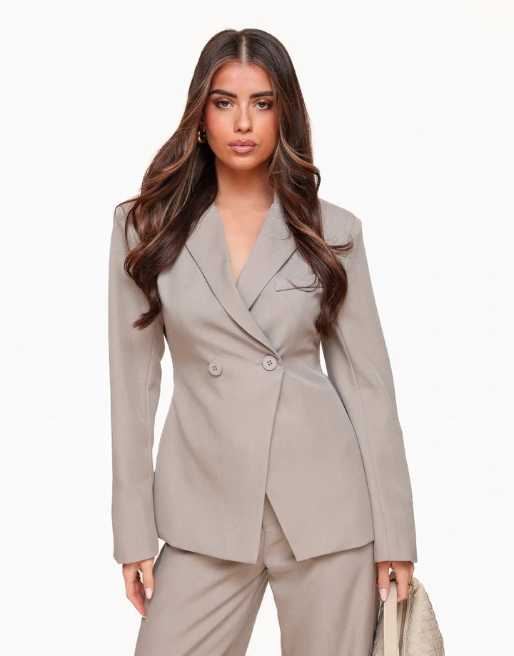 Double-Breasted Tailored Blazer