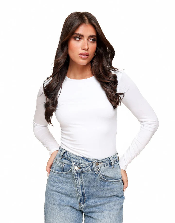 Essential Long-Sleeve Fitted Tee