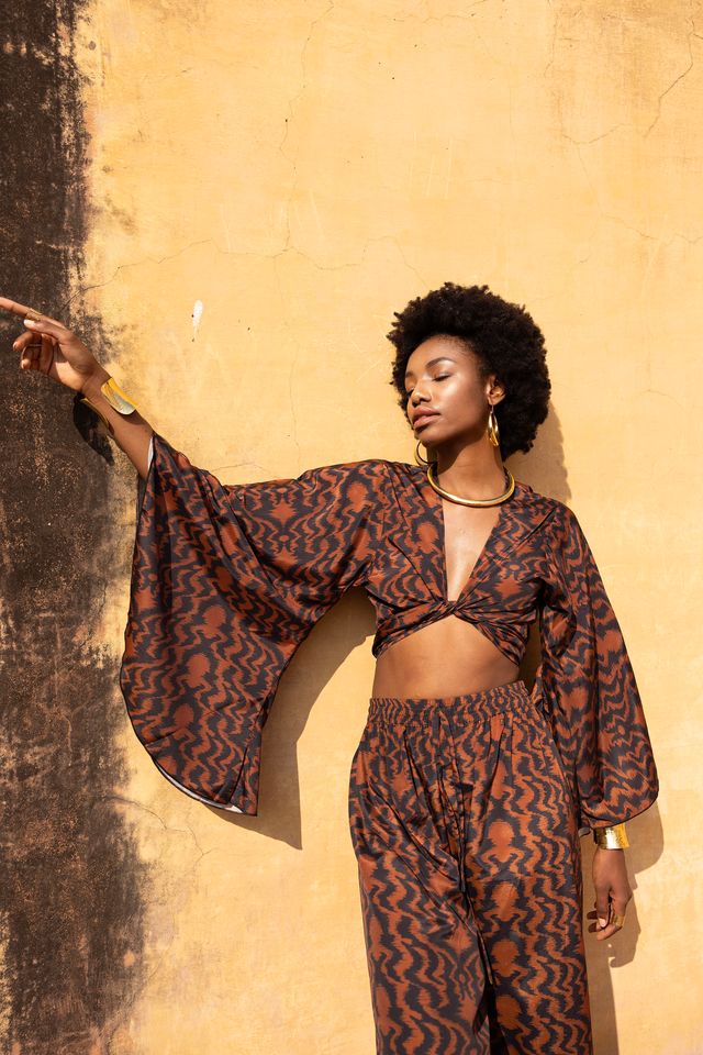 Phoenix Bell Sleeve Wrap Top