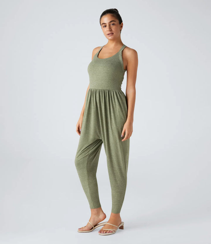 Backless Twisted Jumpsuit