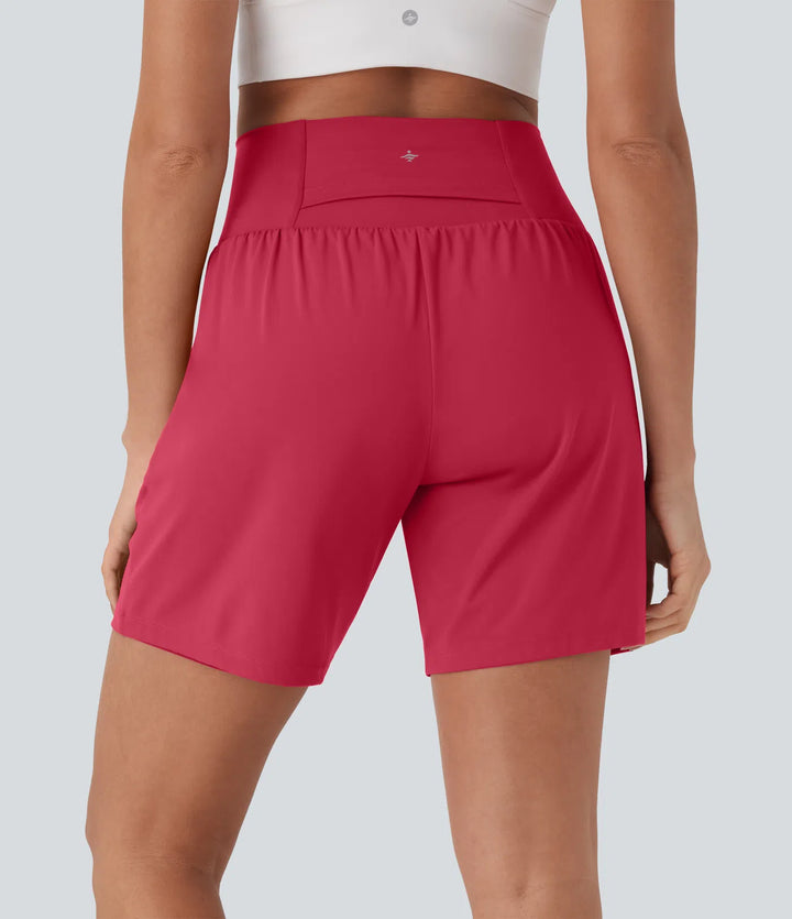 Airy Super High Waisted 2-in-1 Cool Touch Yoga Shorts
