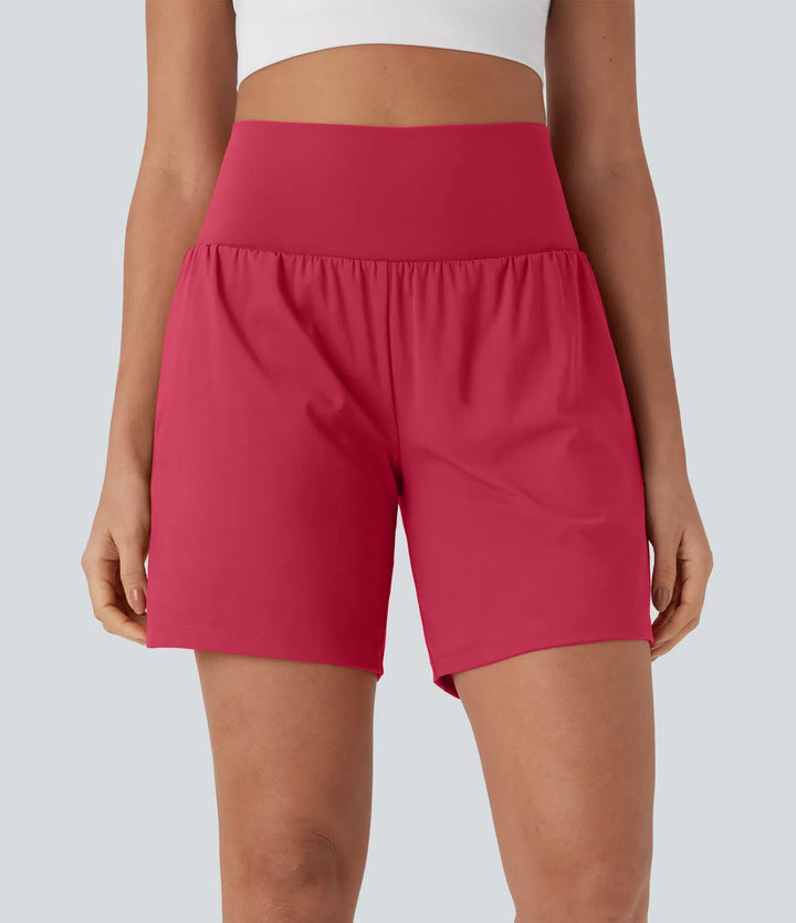 Airy Super High Waisted 2-in-1 Cool Touch Yoga Shorts